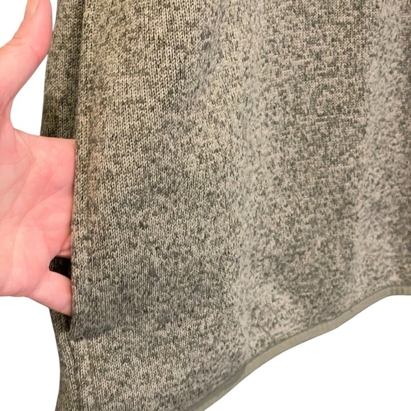 L.L. Bean Mens Green Fleece Pullover 1/4 Snap Long Sleeve Sweater Size XL Tall - Picture 7 of 9